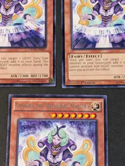 Yugioh TCG - 3x Shopina the Melodious Maestra - NECH-EN007 - NM/LP - 1st Edition - Image 3