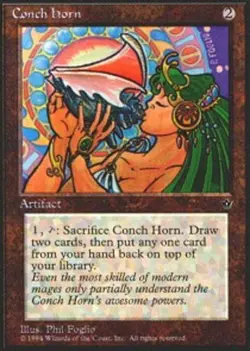 1 x Conch Horn - Fallen Empires - Light Play - MTG - Image 1