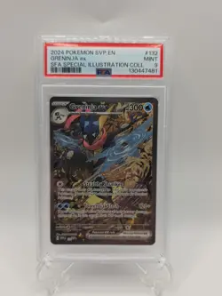 Pokemon TCG Greninja EX 132 Shrouded Fable Promo Special Illustration PSA 9 - Image 1