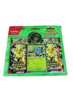 Pokemon Mega Evolution Ascended Heroes Pack Erika's Tangela Promo + 2 Boosters - Image 1
