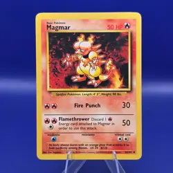 Magmar 36/102 Base Set Unlimited Uncommon Pokemon MP - Image 1