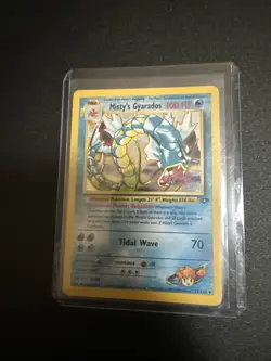 Misty's Gyarados 13/132 Rare Holo - English Gym Challenge Pokemon Set - LP - Image 1