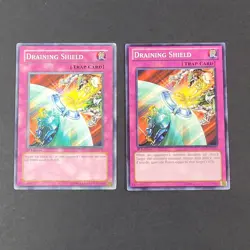 Yugioh TCG - 2x Draining Shield - SDRL-EN037 + BP02-EN181 - LP/NM - 1st Ed, 2013 - Image 2