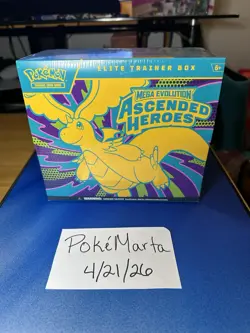 Pokemon Mega Evolution Ascended Heroes Elite Trainer Box ETB NEW Factory Sealed - Image 1