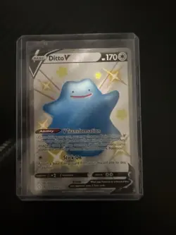 Pokemon Ditto V SV118/SV122 Shining Fates Shiny Holo Rare Basic 170 HP English - Image 1