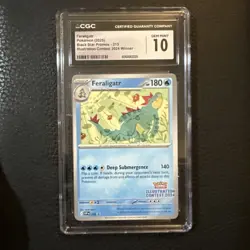 Pokemon Feraligatr Illustration Contest Winner Promo CGC 10 #213 Scarlet & Viol… - Image 1