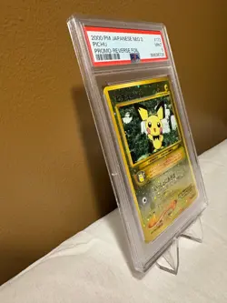 PSA 9 REVERSE HOLO Pichu #172 2000 JAPANESE NEO 2 Pokemon - Image 3