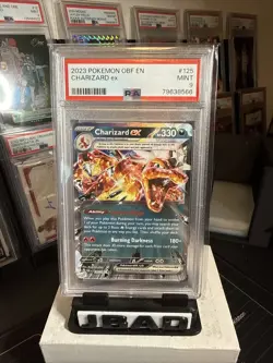 2023 POKEMON OBF EN-OBSIDIAN FLAMES #125 CHARIZARD EX PSA 9 - Image 4