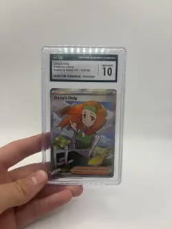 Daisy's Help 195/165 Pokemon 151 Ultra Rare Trainer Holo - CGC 10 Gem Mint 🔥 - Image 1