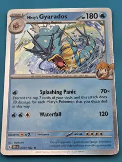 Pokemon Misty's Gyarados Holo Rare Destined Rivals 049/182 NM - Image 1