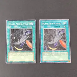 Yugioh TCG - 2x Black Whirlwind - RGBT-EN051 - NM/LP - 1st Ed Common Spell, 2009 - Image 2