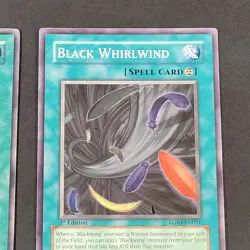 Yugioh TCG - 2x Black Whirlwind - RGBT-EN051 - NM/LP - 1st Ed Common Spell, 2009 - Image 4