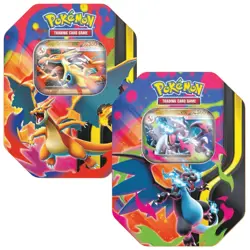 Set of 2 Tins, Mega Charizard X & Mega Charizard Y. Sealed Pokemon TCG - Image 2
