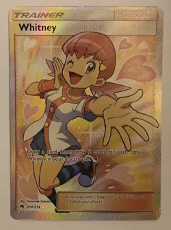 Whitney 214/214 Lost Thunder Full Art Holo Ultra Rare Pokemon TCG NM - Image 1
