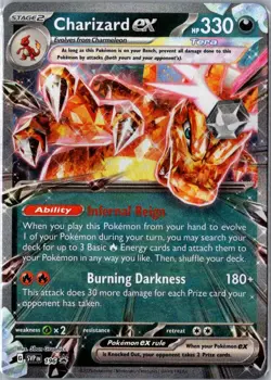 Charizard ex -196 196 - Holo Scarlet & Violet Promo NM - Image 1
