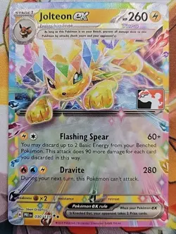 Play! Pokemon Prize Pack Series 7 Prismatic Evolutions 030/131 Jolteon ex - Image 1