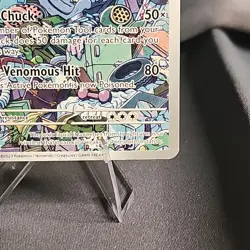 Pokemon Garbodor Illustration Rare Full Art Holo 204/182 Paradox Rift 2023 NM - Image 4