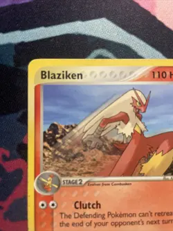 Pokemon TCG Blaziken 15/109 Ruby and Sapphire Regular Rare MP/Damaged - Image 3