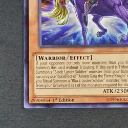 Yugioh TCG - Arisen Gaia The Fierce Knight - BOSH-EN098 - LP/NM - Rare 1st 2015 - Image 3