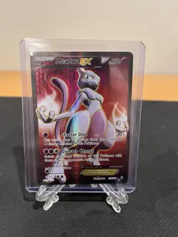 Pokemon TCG Mewtwo ex 158/162 Breakthrough Full Art Ultra Rare Holo LP - Image 1