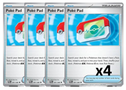 Pokemon Poke Pad 081/088 Playset x4 ME03 Perfect Order Trainer NM - Image 1