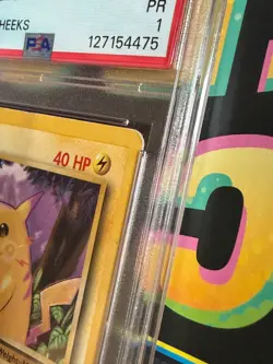 1999 Pokemon Game Base Set #58 Pikachu - Yellow Cheeks - PSA 1 - Image 4