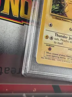 1999 Pokemon Game Base Set #58 Pikachu - Yellow Cheeks - PSA 1 - Image 5