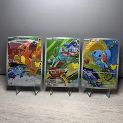 Pokemon TCG First Partner Illustration Collection Series 1 Kanto GEN 1 Starters - Image 1