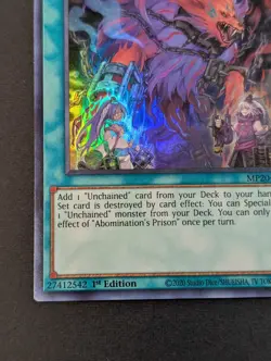 Yugioh TCG - 1x Abomination's Prison - MP20-EN182 - NM - 1st - Ultra Rare - 2020 - Image 4