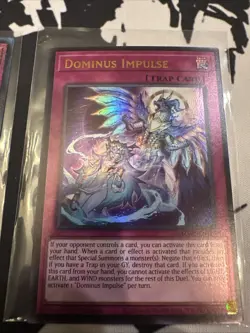 YuGiOh 2x Dominus Impulse RA05-EN080 Prismatic Collector's Rare & MZMU-EN126 - Image 3