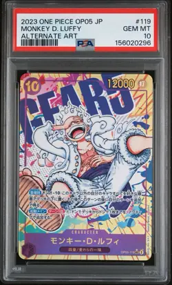 PSA 10 Monkey D. Luffy (Alt Art) Nika OP05-119 SEC - ONE PIECE Japanese 2023 - Image 1