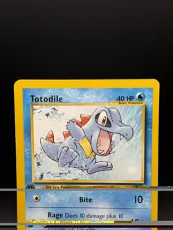 Pokemon Totodile 80/111 Neo Genesis 1st Edition - LP - WOTC - Image 3