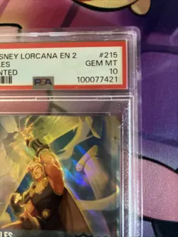 Disney Lorcana Hercules Divine Hero Enchanted Graded PSA 10 - Image 3