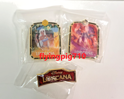 Disney Lorcana TCG Chinese Ursula's Return Kida Madam Mim Set of 3pcs Badge - Image 1
