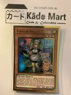 Parlor Dragonmaid MAGO-EN023 Premium Gold Rare 1st Edition YuGiOh TCG Card - Image 1