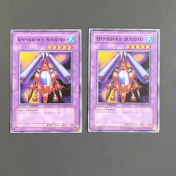 Yugioh TCG - 2x Amphibious Bugroth - MDP2-EN012 - Limited Edition, NM Promo 2006 - Image 2