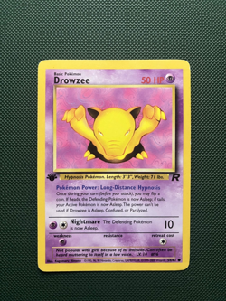 Pokemon TCG Drowzee 1st Edition 54/82 Team Rocket Set LP-MP Condition - Image 1