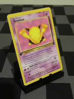 Pokemon TCG Drowzee 54/82 Team Rocket Regular First 1st Edition Mint/NM - Image 1