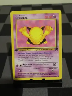 Pokemon TCG Drowzee 54/82 Team Rocket Regular First 1st Edition Mint/NM - Image 2