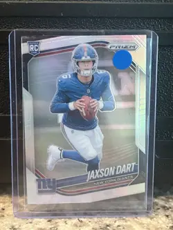2025 Panini Silver Prizm Rookie Jaxson Dart #332 New York Giants NFL - Image 1