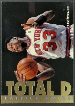 1995-96 Fleer Basketball Total D Patrick Ewing #2 New York Knicks - Image 1