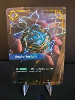 Seal of Insight (Overnumbered) - Riftbound Spiritforged 229/221 - Image 1