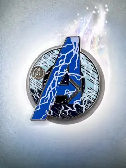 New Disney Parks Marvel Avengers A Logo Thor Completer Chaser Hidden Mickey Pin - Image 1