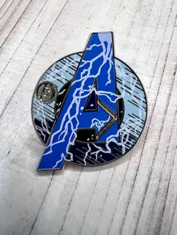 New Disney Parks Marvel Avengers A Logo Thor Completer Chaser Hidden Mickey Pin - Image 3