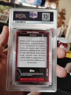 2024 Topps Cosmic Chrome Planetary Pursuit - Mercury PSA 9 Malik Nabers Giants - Image 2