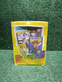 1989 Donruss Baseball Cards Full Box-36 Sealed Wax Packs. Chase The Griffey. - Image 1
