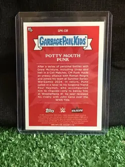 CM Punk WWE Card Garbage Pail Kids 2026 Topps Chrome GPK-CM - Image 2