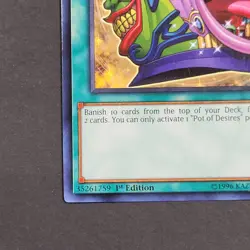 Yugioh TCG - 1x Pot of Desires - SR08-EN034 - NM - 1st Ed - Common - Spell, 2019 - Image 3