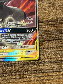 Pokemon Pikachu & Zekrom GX TCG Sun Moon Team Up Holo Ultra Rare Card 33/181 LP - Image 4