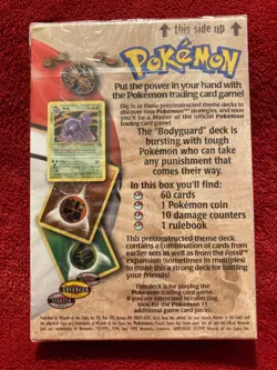 1999 Pokemon Bodyguard Theme Deck Factory Sealed 60 cards 1 coin 10 damage count - Image 2